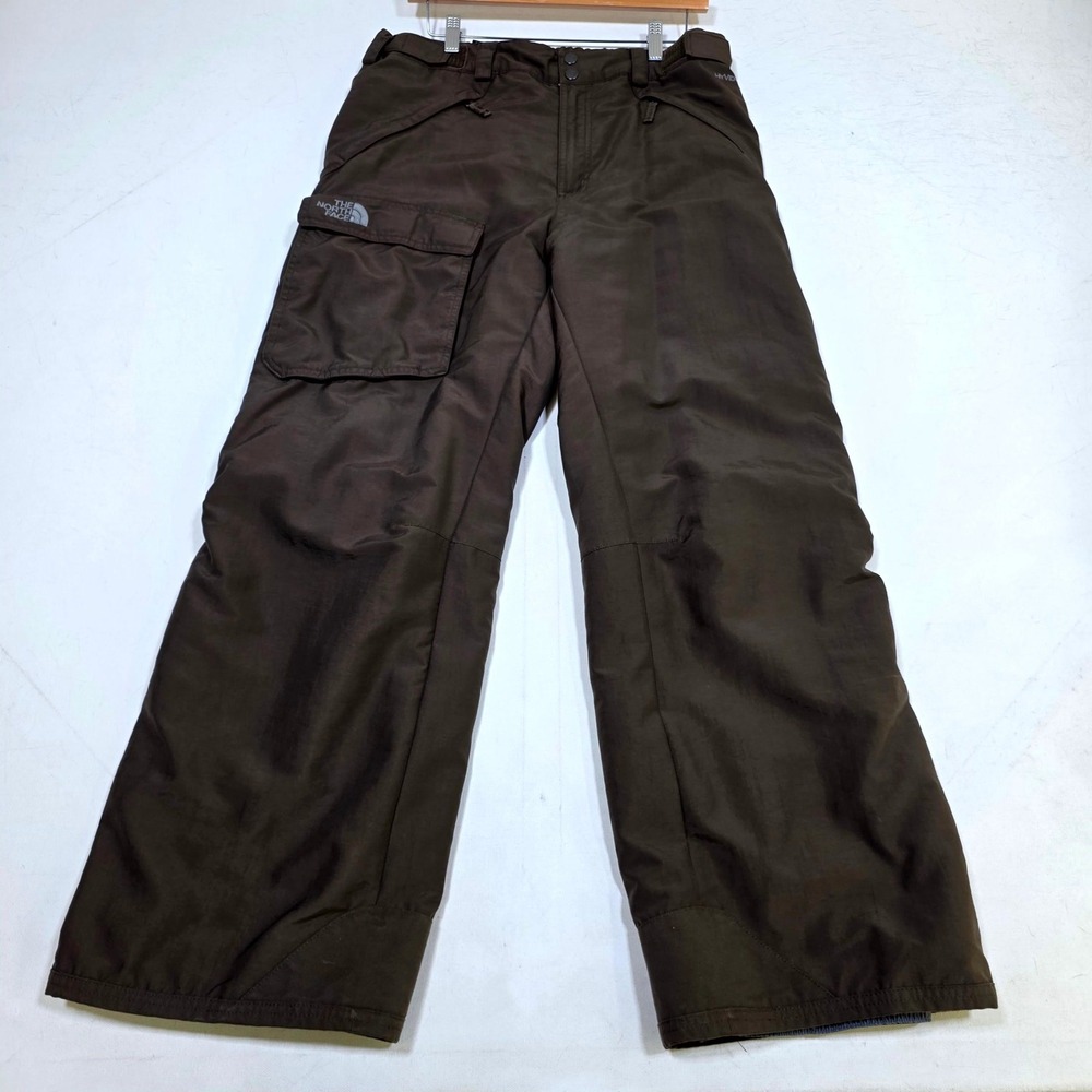 The North Face HyVent Snow Pants Mens Medium Brown Waterproof Ski Snowboard